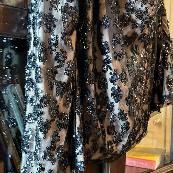 Express sequin 1 sleeve womens top size Small - Picture 2 of 10